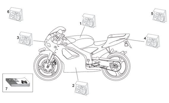 Схема мотоцикла Aprilia MX 125
