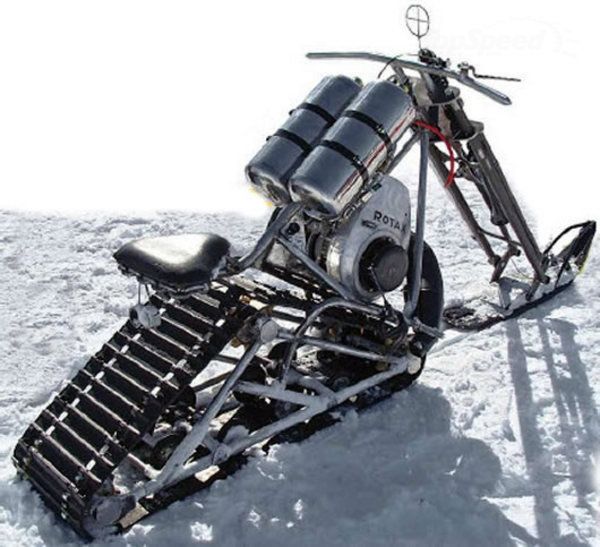 Снегоход из мотоцикла иж