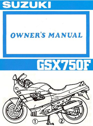 Мануалы и документация для Suzuki GSX 750 F Katana
