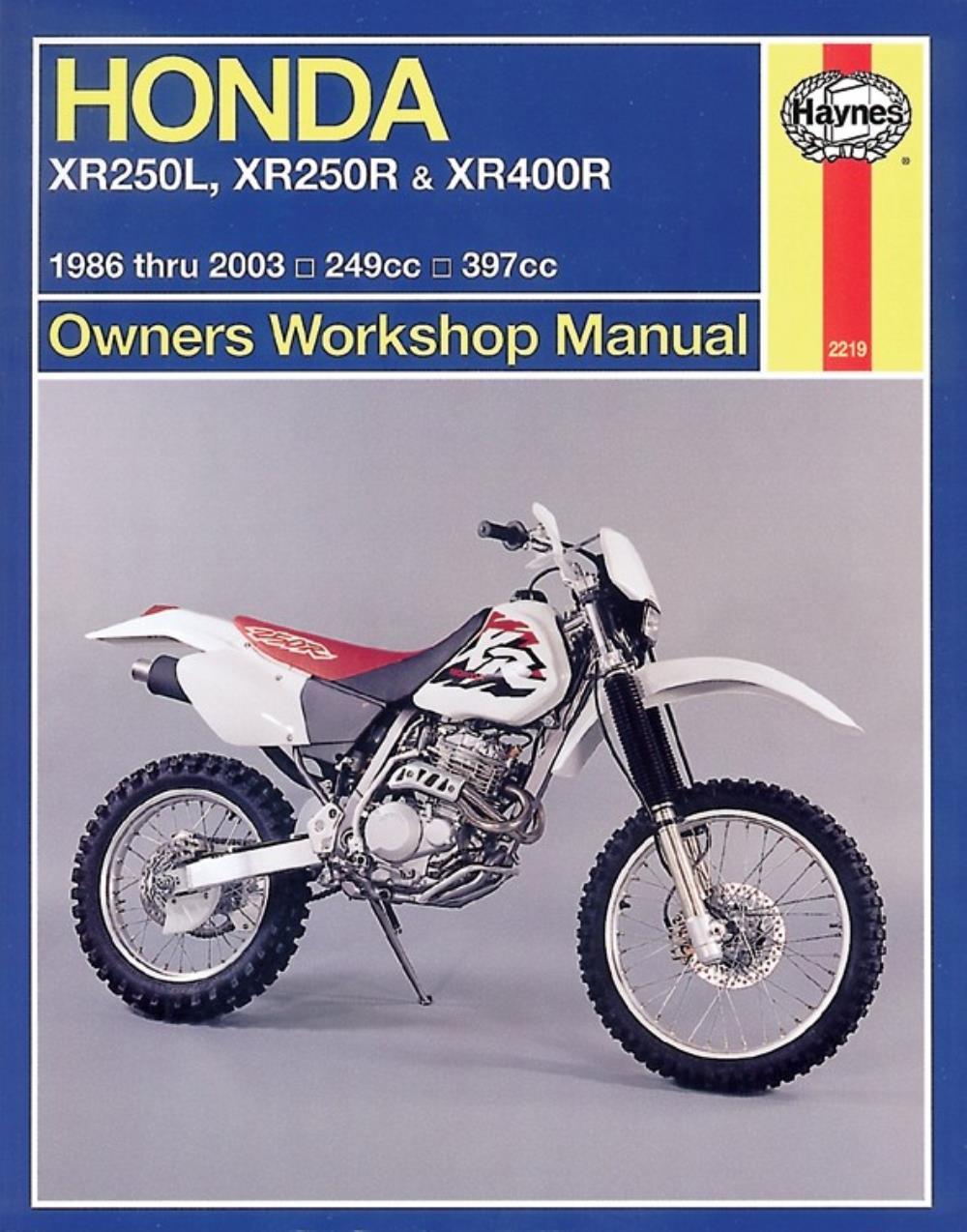 Мануалы и документация для Honda XR250 (R, Baja, Motard)