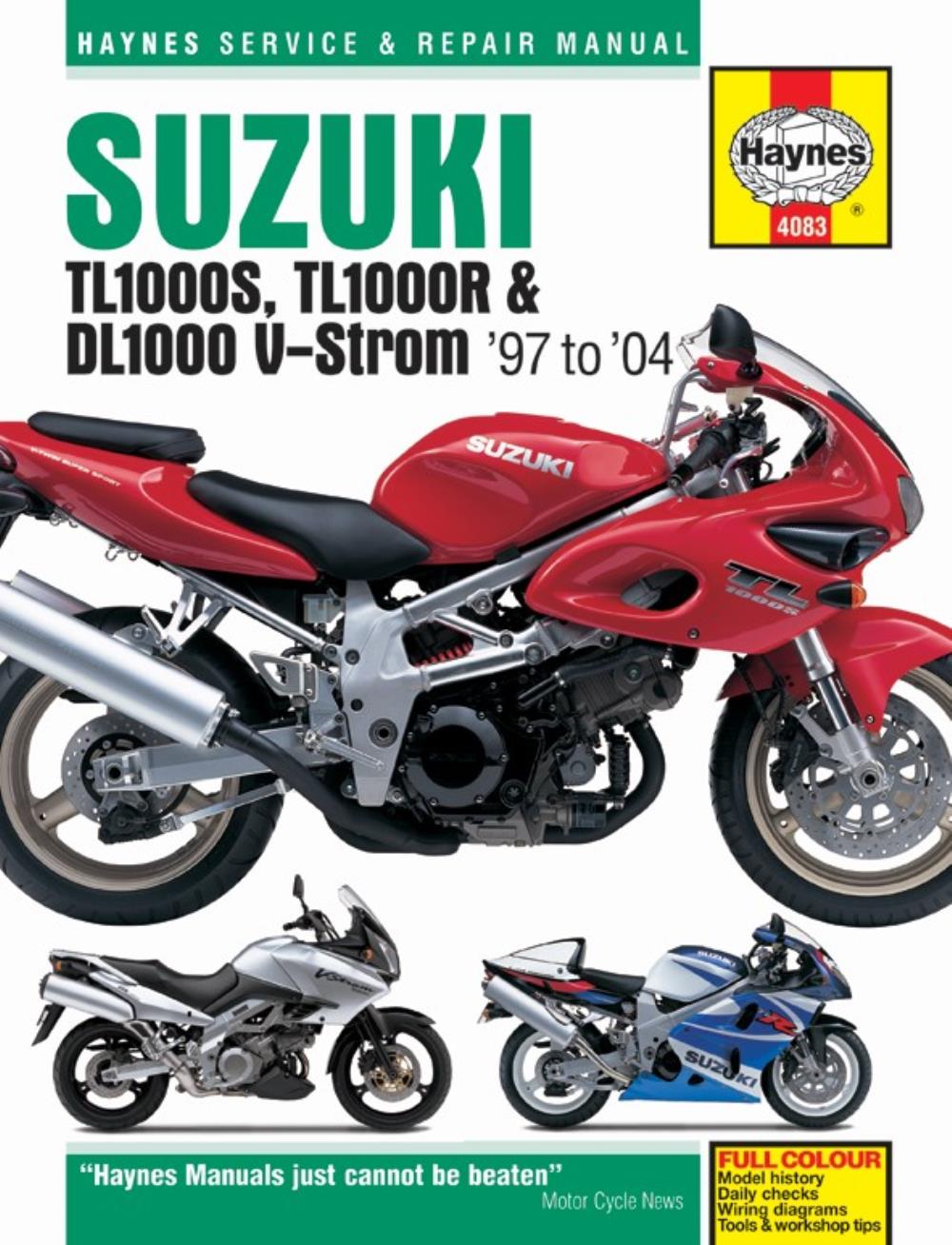 Мануалы и документация для Suzuki TL 1000 (TL1000S, TL1000R)