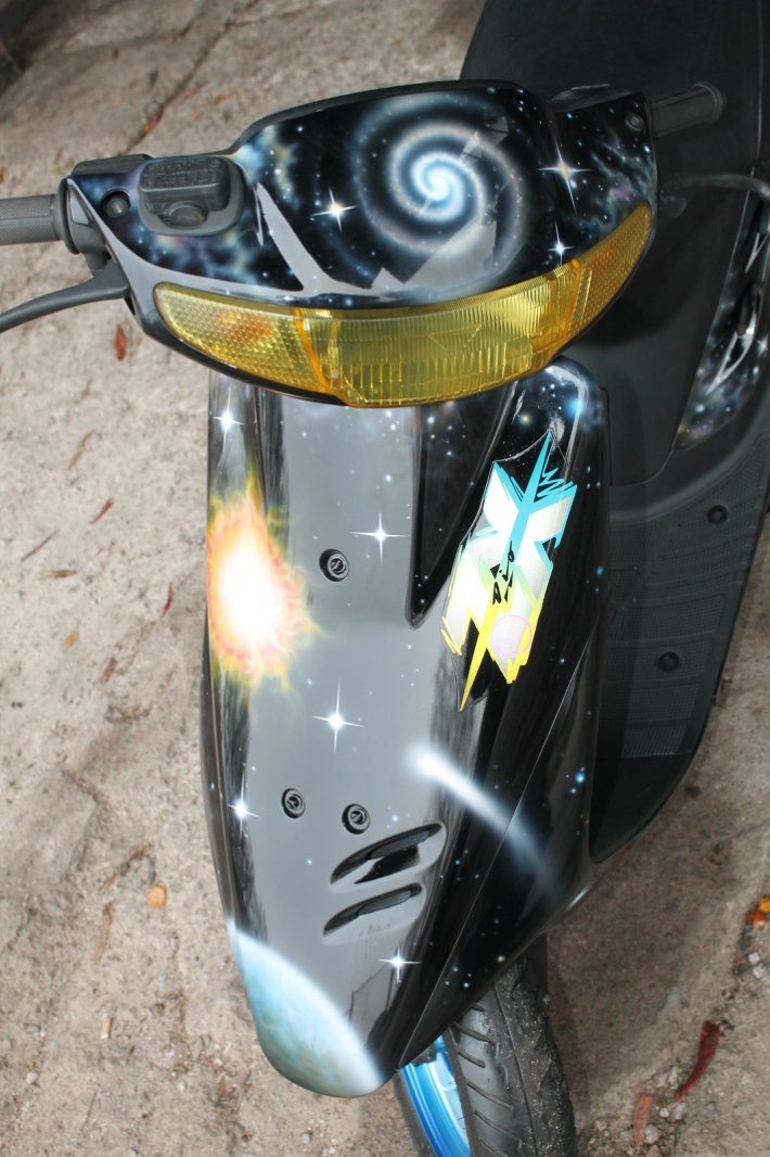 Покраска скутера своими руками: видео, фото