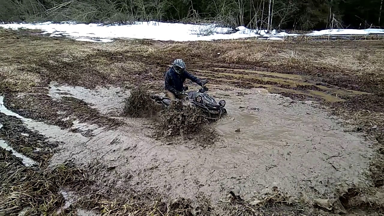 Визг из вариатора квадроцикла при застревании в грязи