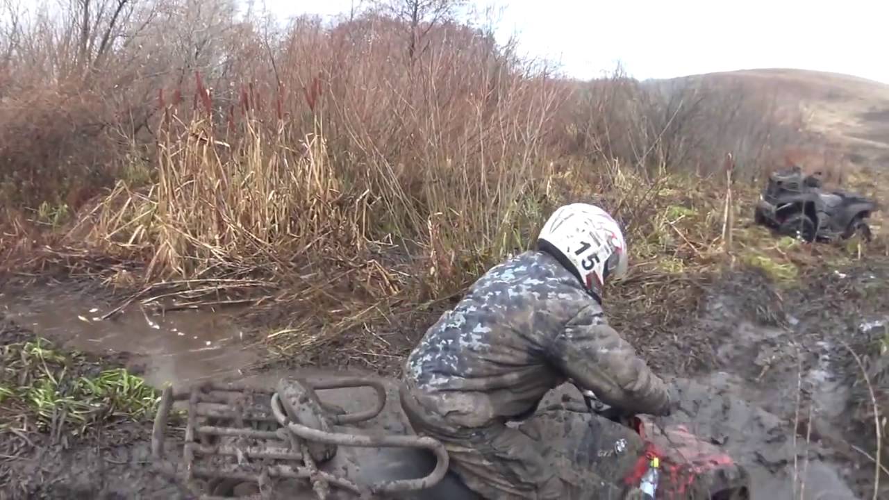 Визг из вариатора квадроцикла при застревании в грязи