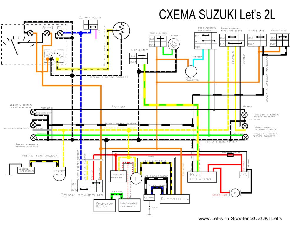 Suzuki Address — руководство по обслуживанию и ремонту электрооборудования