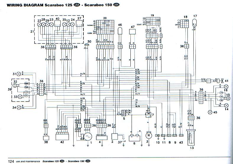 Инструкция-схема по ремонту электропроводки скутера Daelim CitiAce 110