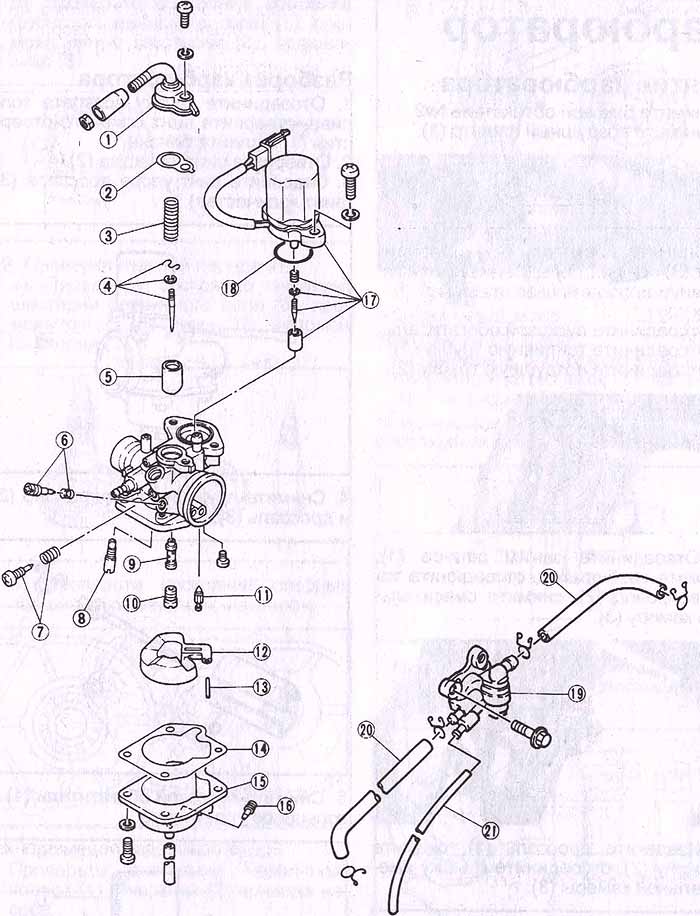Как подключить карбюратор скутера yamaha — подробная детализация