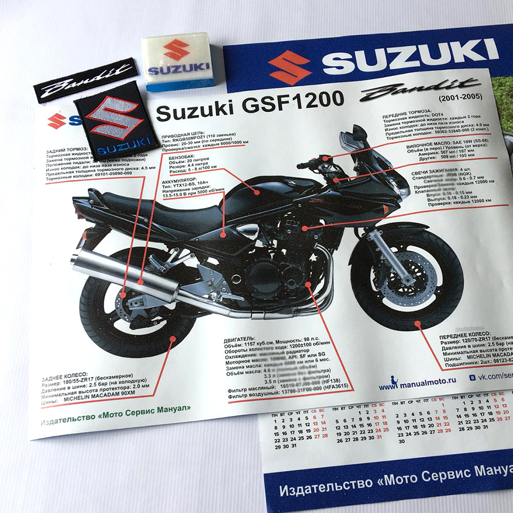 Мануалы и документация для Suzuki GSF 1200 Bandit