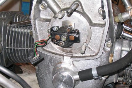 Установка безконтактного электронного зажигания на мотоцикл с оппозитным двигателем