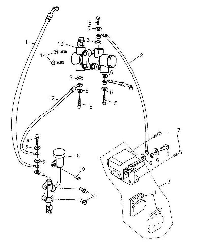 Тормозная система квадроцикла: замена и ремонт тормозного шланга в полевых условиях