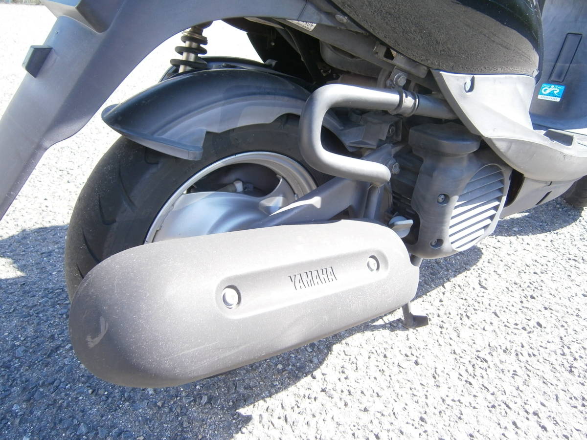 Чистка глушителя скутера Yamaha Jog методом внутреннего прожига