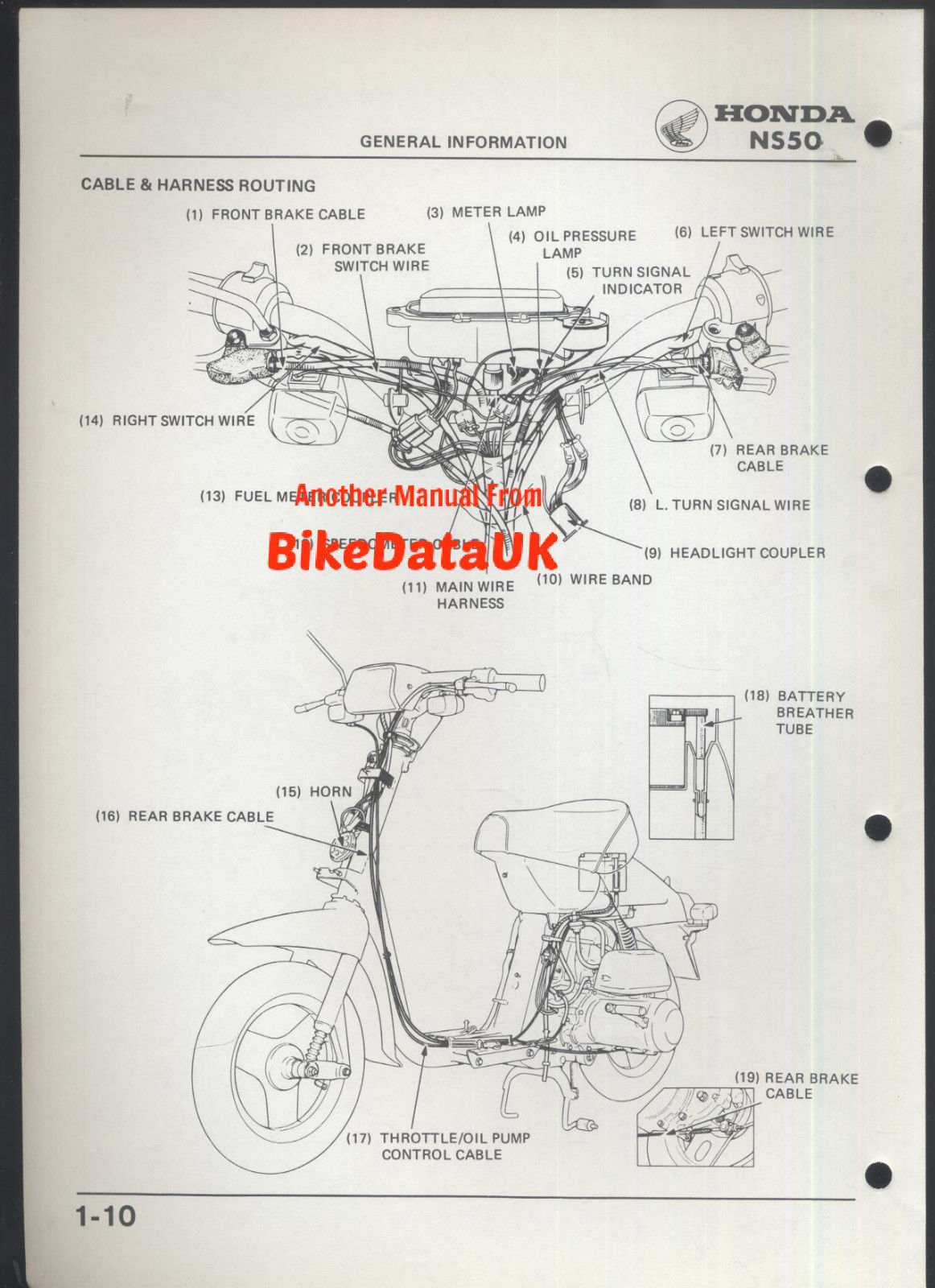Руководство для скутера Honda Tact 30 модификации SZ50ST