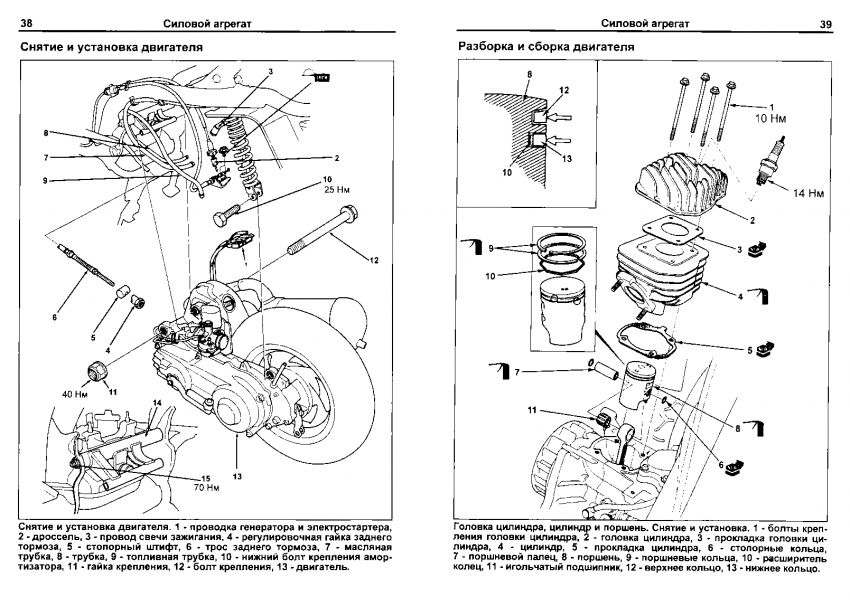 Honda Lead 50 (старого образца) — руководство по ремонту электрооборудования