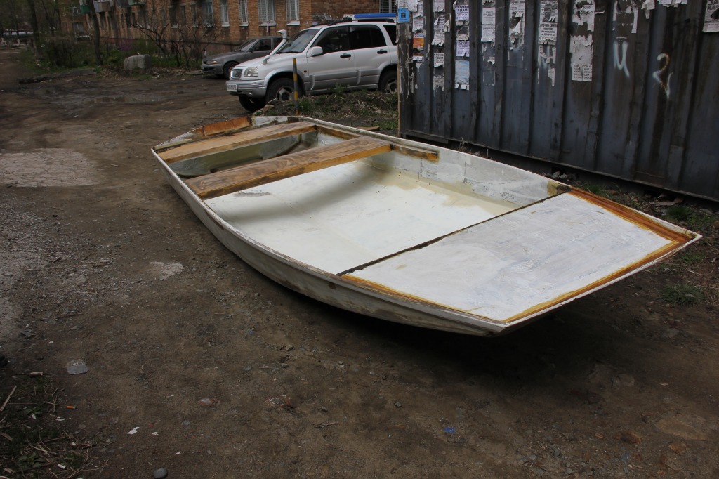 Самодельная складная лодка Плоскодонка