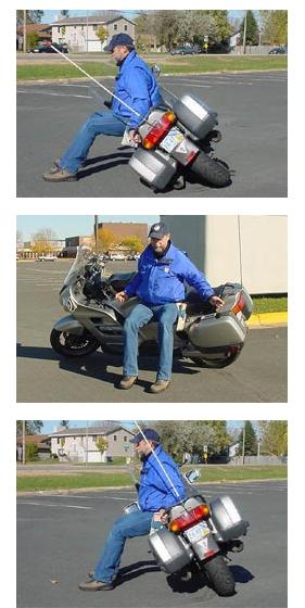 Как поднять тяжелый мотоцикл, несколько простых способов
