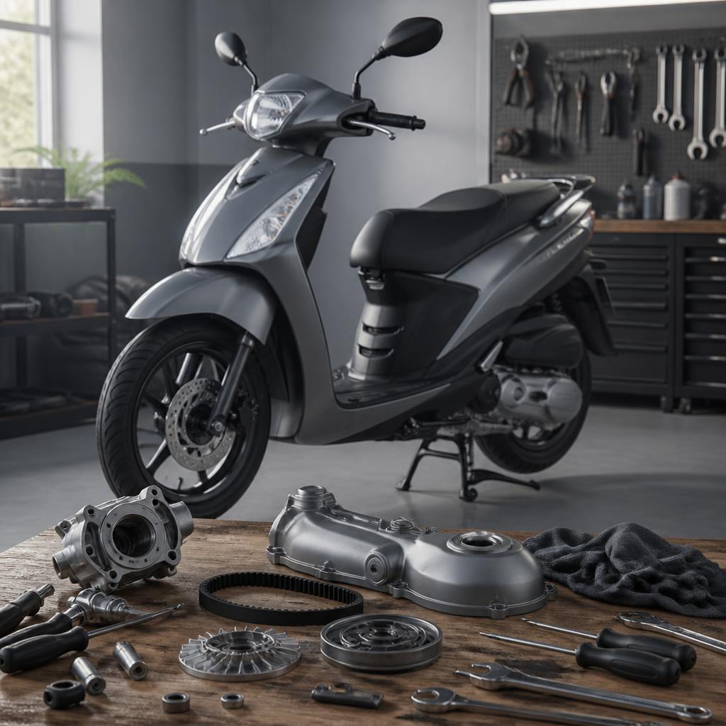 Снятие и установка вариатора Suzuki Sepia и Suzuki Address. Подробная инструкция.