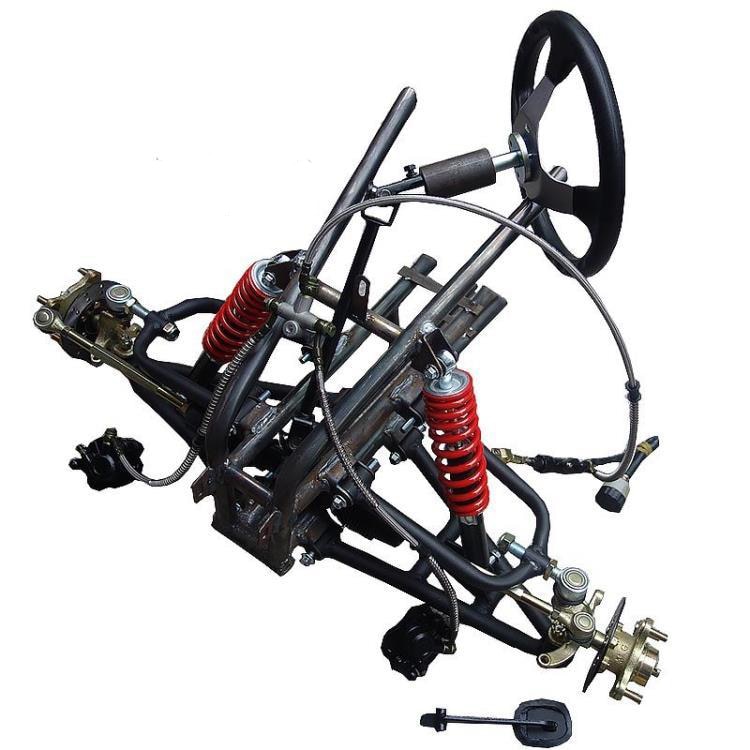 Подвеска квадроцикла, функции и составные элементы, их виды, задняя и передняя подвеска