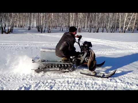 Как сделать снегоход из скутера своими руками — самоделкин друг