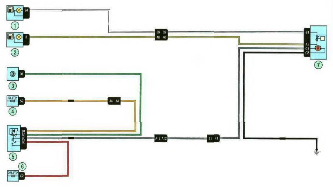 Электросхема отопителя (печки) и кондиционера renault duster