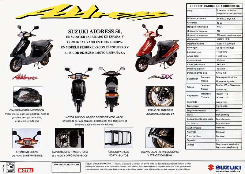 Скутер длина. Scooter Suzuki address 125 аккумулятор. Габариты скутера Сузуки address 50. Модельный ряд Suzuki address 125. Suzuki address v50g.