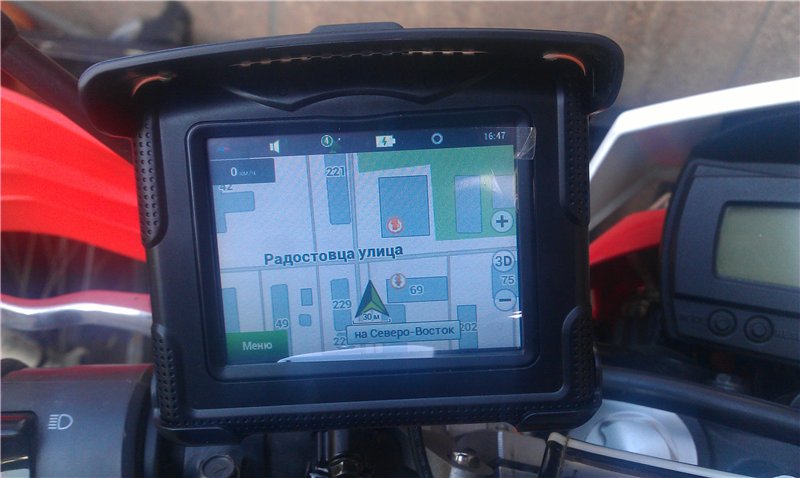 Установка видеорегистратора Навител 5 на мотоцикл, квадроцикл и другую технику