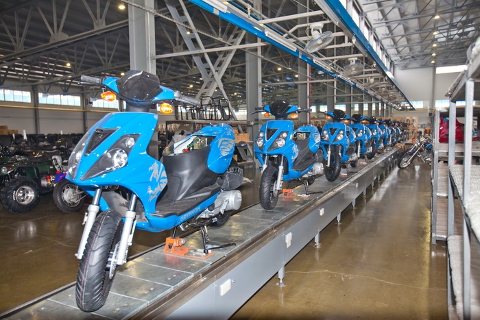 Готов проект самого большого в мире завода по производству скутеров