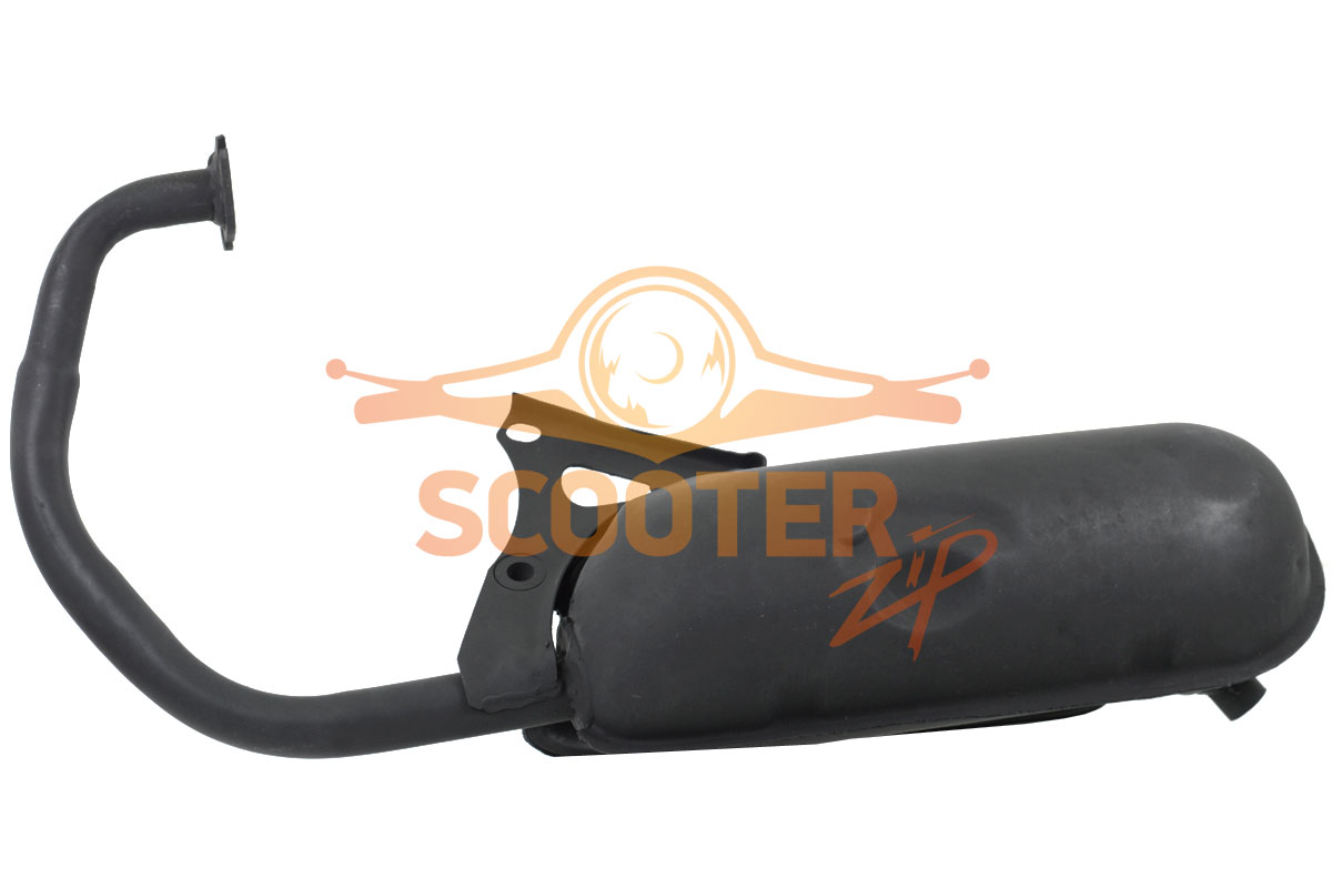 Чистка глушителя скутера Yamaha Jog методом внутреннего прожига