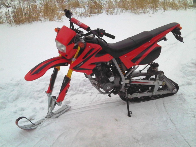 Как сделать снегоход из двигателя мотоцикла урал