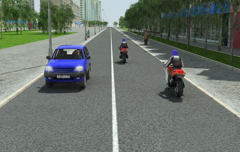 Расположение мотоцикла на проезжей части | авто брянск