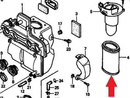 Как заменить воздушный фильтр на Honda CB 400 SF