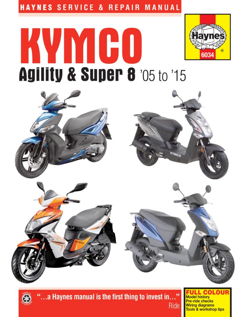 Скутер Kymco Agility 50 — инструкция по обслуживанию и ремонту электроприборов
