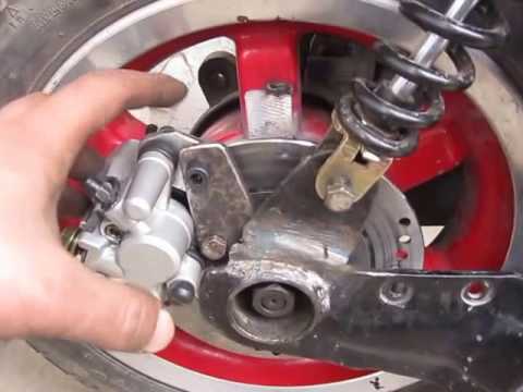 Замена колодок барабанного тормоза на скутере