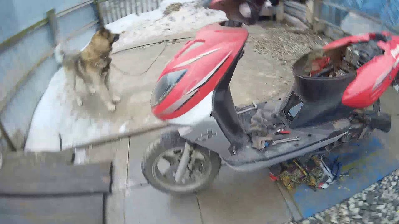 Скутер после зимы