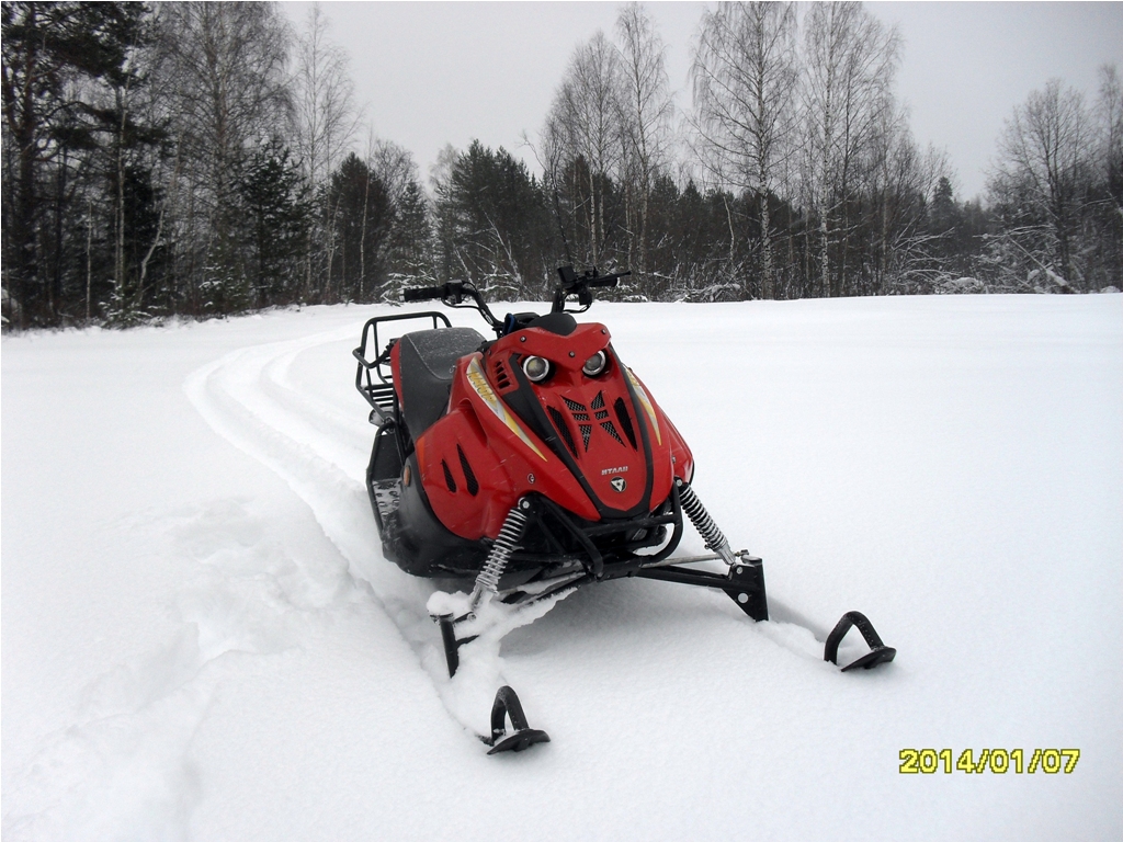 Снегоход Каюр — бюджетный снежный скутер