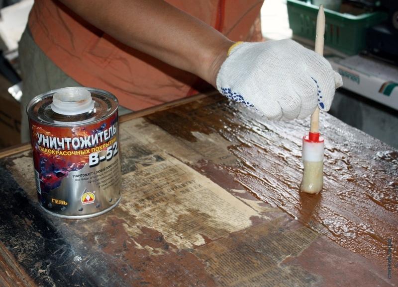 Как удалить краску с деревянных предметов или восстановить их