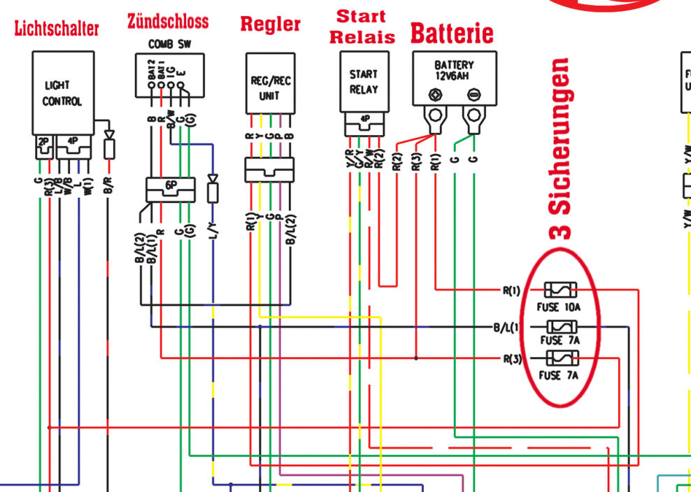 Схема электрооборудования скутера cpi jp50 и jr50