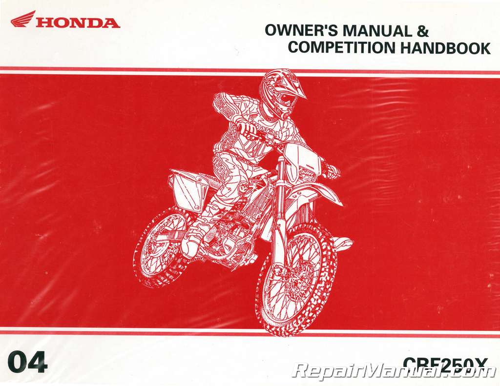 Мануалы и документация для Honda CRF250R и Honda CRF250X