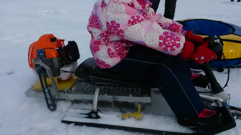 Снегоход из снегоката: как сделать из детского снегоката своими руками? чертежи самодельного снегохода с двигателем