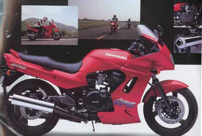Мотоцикл kawasaki zzr 1100 1995 года