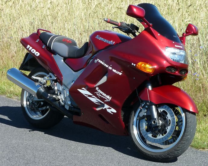Мотоцикл kawasaki zzr 1100 — одно время был самым быстрым серийным байком в мире