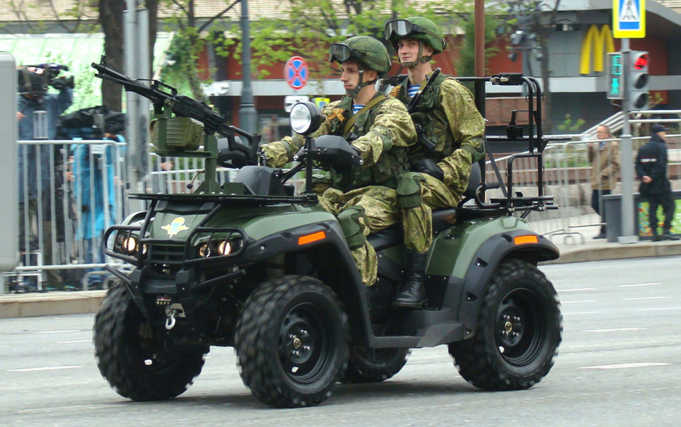 Военные квадроциклы на вооружении россии