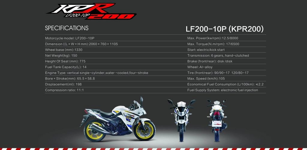 Описание мотоцикла Lifan LF 200