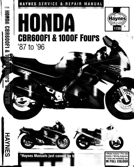 Мануалы и документация для Honda CBR600F (F1, F2, F3, F4, F4i)