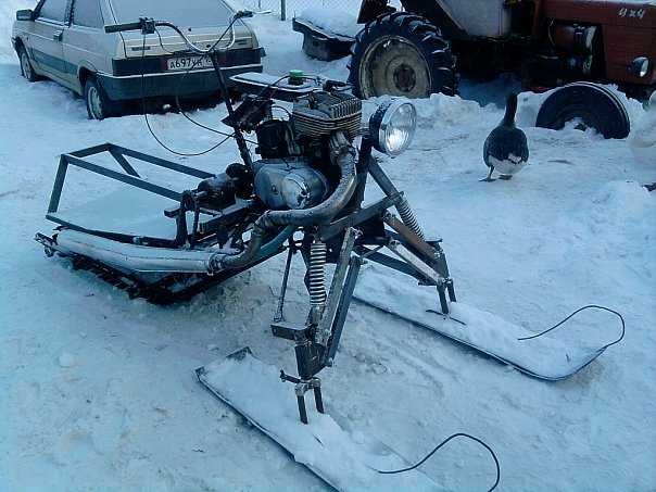 ✅ самодельный снегоход с двигателем от мотоцикла иж планета - кнопкак.рф